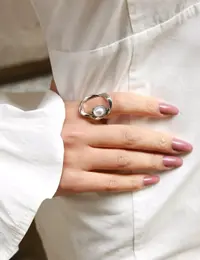 خاتم لون فضي 2