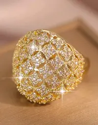 خاتم لون ذهبي 4