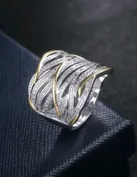 خاتم لون فضي 4