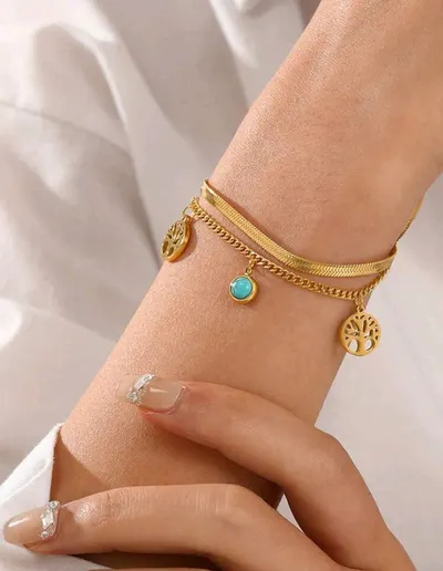 اسوارة لون ذهبي