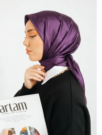 ايشارب مربع لون بنفسجي