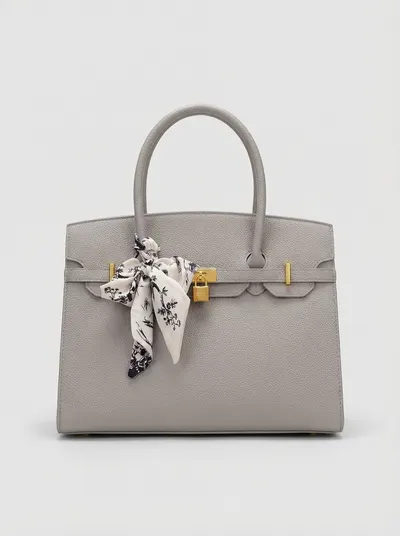 شنطة لون رمادي فاتح