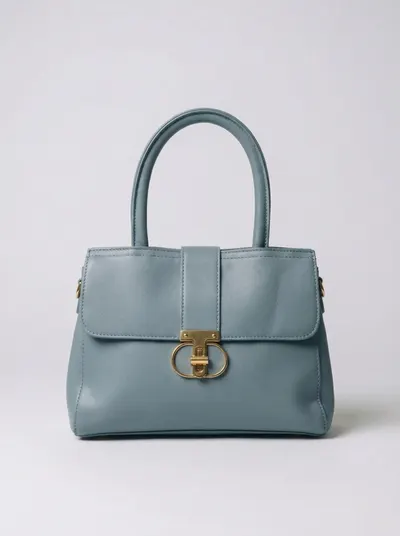 شنطة لون ازرق مطفي