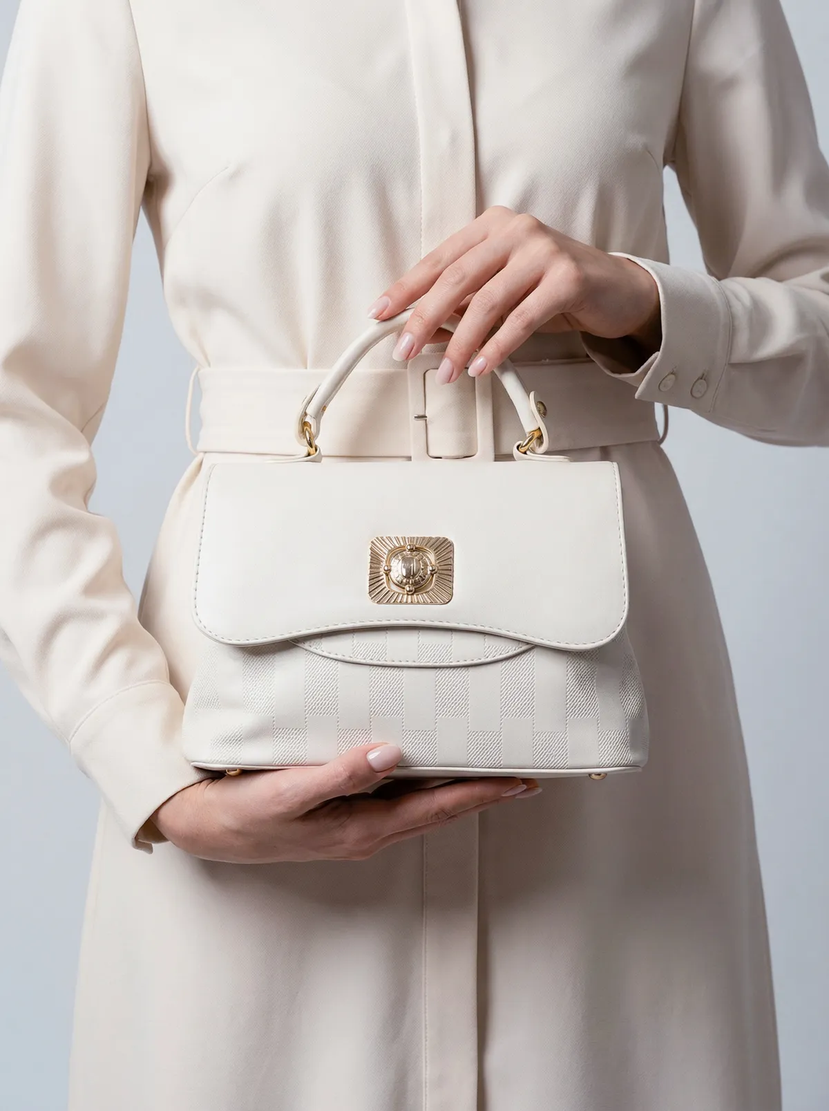 شنطة لون ابيض