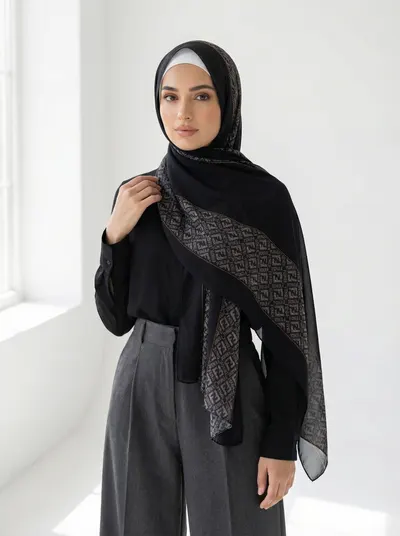 شال كشخة لون اسود
