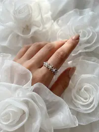 خاتم لون فضي  1