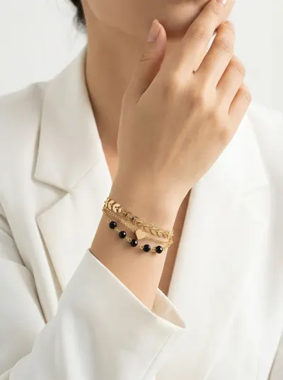 اسوارة لون ذهبي