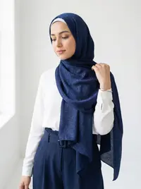 شال تركي لون كحلي 1